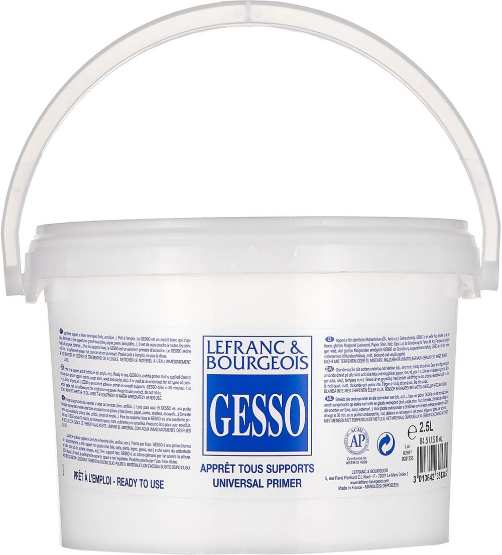 Lefranc & Bourgeois Gesso 2.5 ltr Jar - Al Masam Stationery LLC Main image