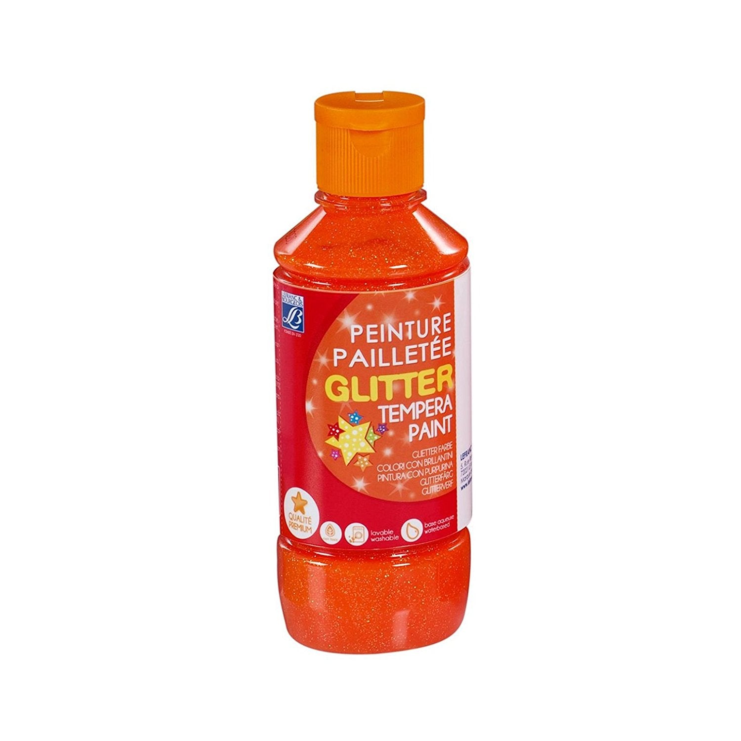 Lefranc & Bourgeois Glitter Paint Orange - Al Masam Stationery LLC Main image
