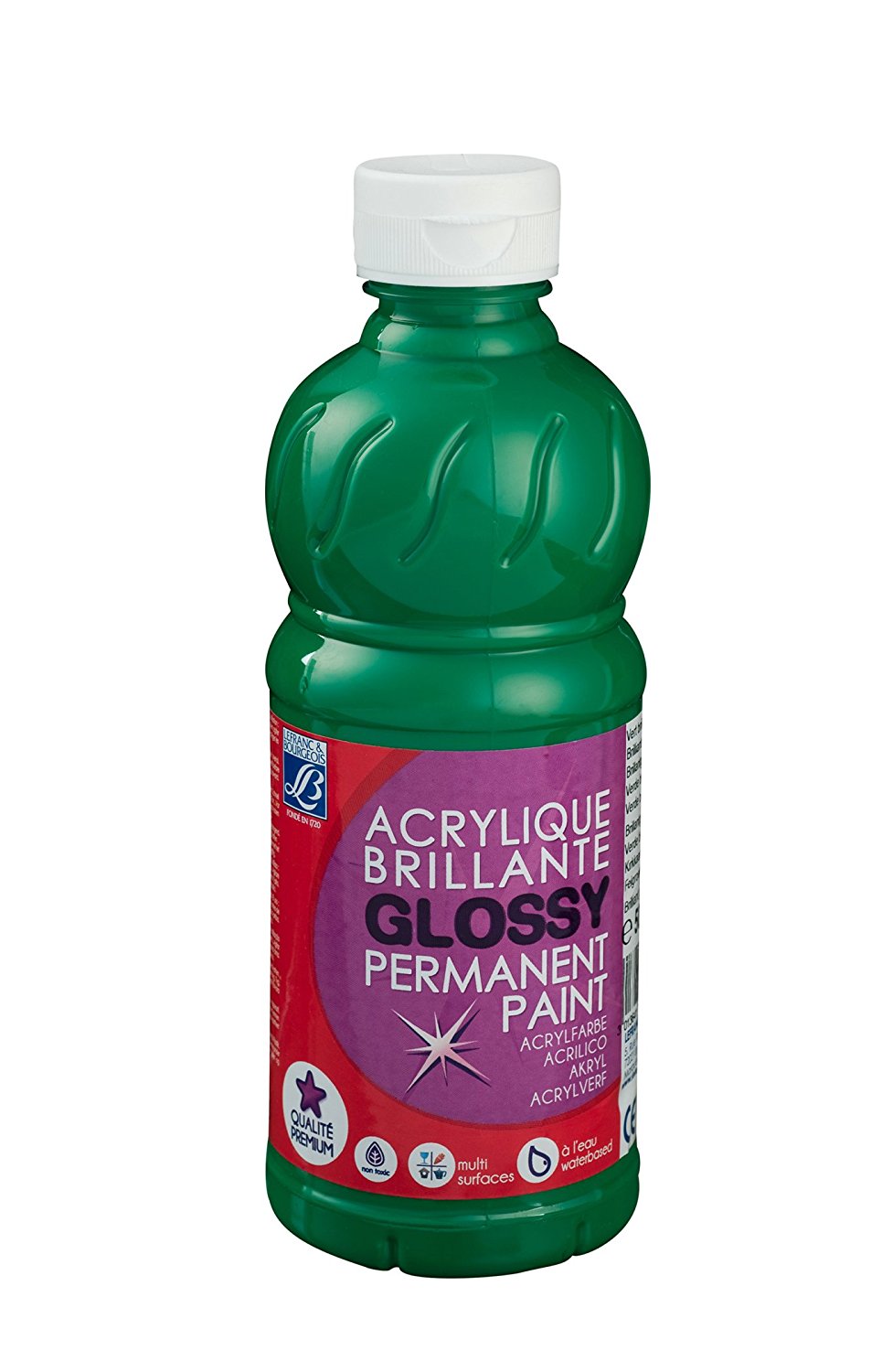 Lefranc & Bourgeois Glossy Acrylic Paint Bright Green - Al Masam Stationery LLC Main image