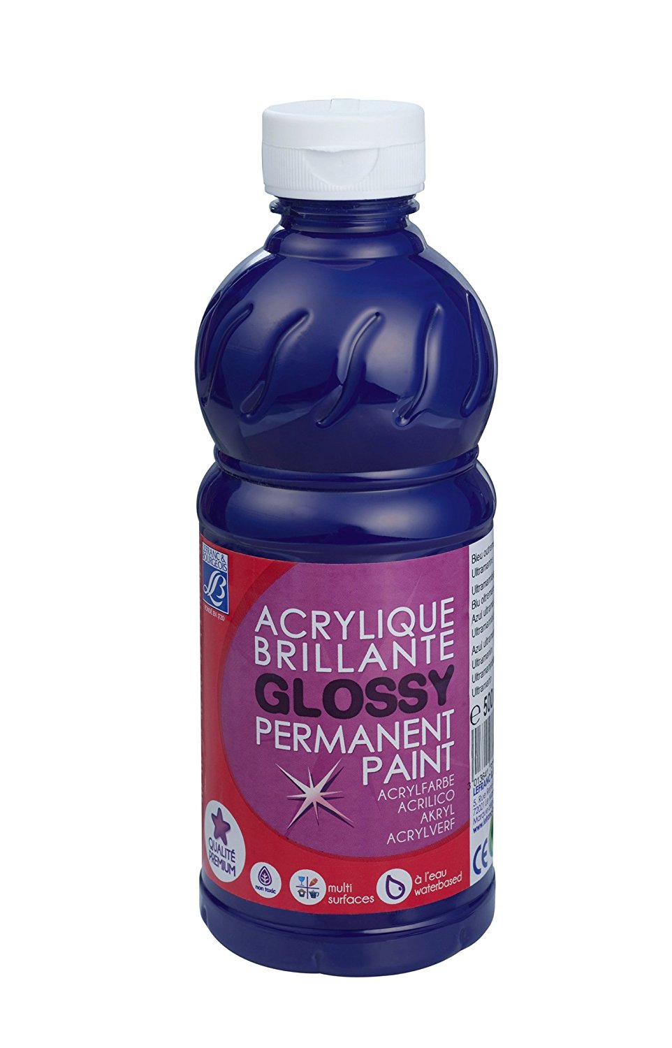 Lefranc & Bourgeois Glossy Acrylic Paint Ultramarine - Al Masam Stationery LLC Main image
