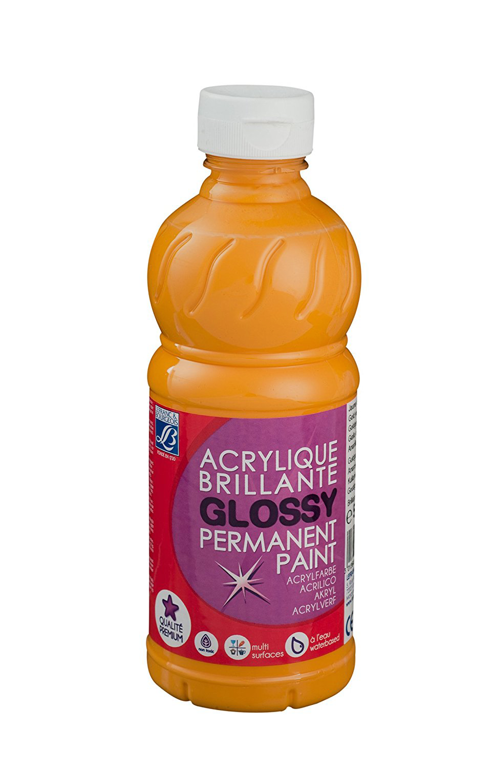 Lefranc & Bourgeois Glossy Acrylic Paint Yellow Ochre - Al Masam Stationery LLC Main image