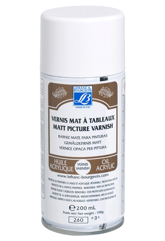 Lefranc & Bourgeois Matt Picture Varnishes (Oil & Acrylic)  200ml - Al Masam Stationery LLC Main image