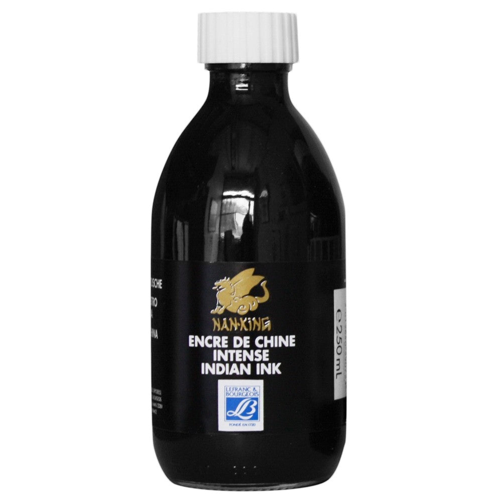Lefranc & Bourgeois Nan King Drawing Ink (Indian Dark) Black 250ml Bottle - Al Masam Stationery LLC Main image
