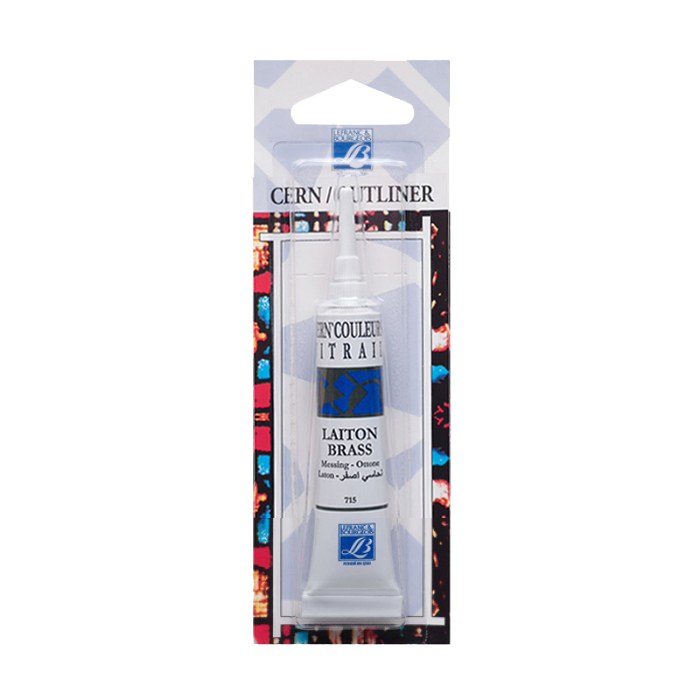 Lefranc & Bourgeois Outliners Vitrail 20ml tube with nozzle - Brass - Al Masam Stationery LLC Main image