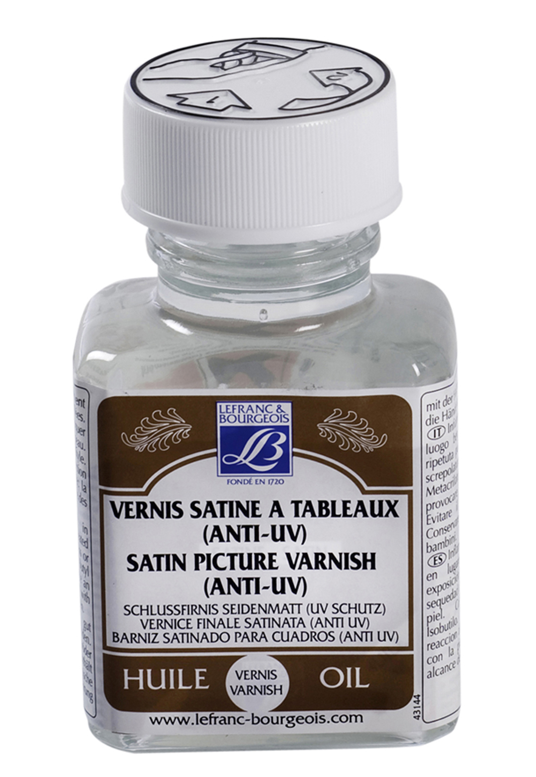 Lefranc & Bourgeois Satin Picture Varnish (Oil) 75ml - Al Masam Stationery LLC