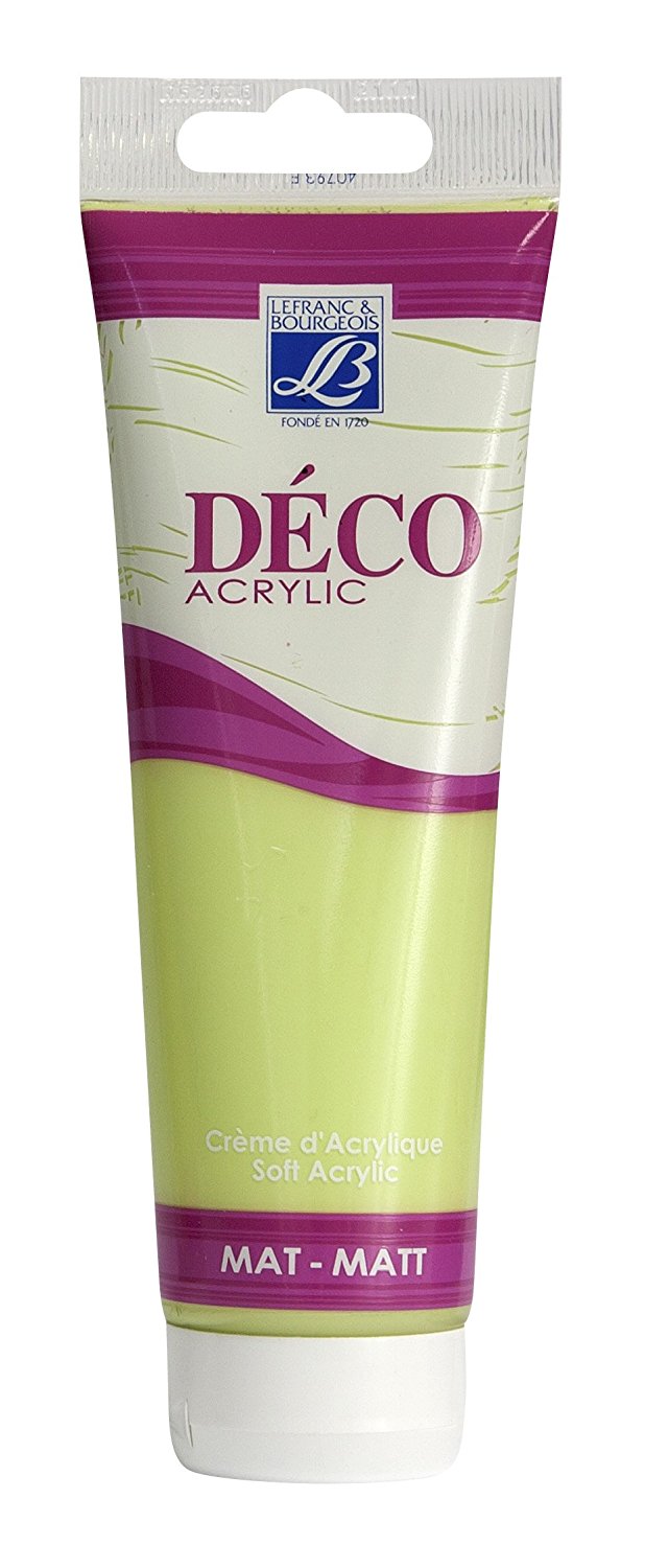 Lefranc & Bourgeois Shades Deco Matt Acrylic Cream ABSINTHE - Al Masam Stationery LLC Main image