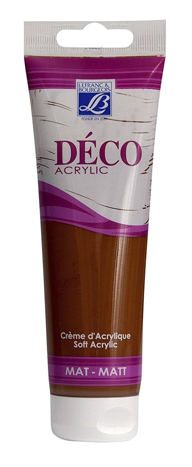 Lefranc & Bourgeois Shades Deco Matt Acrylic Cream CHESTNUT - Al Masam Stationery LLC Main image