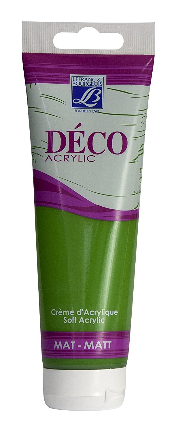 Lefranc & Bourgeois Shades Deco Matt Acrylic Cream CHLOROPHYLL GREEN - Al Masam Stationery LLC Main image