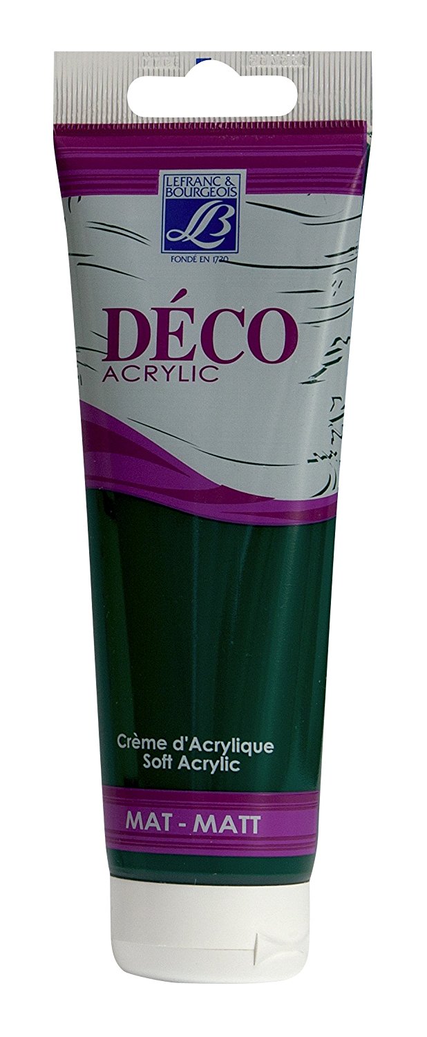 Lefranc & Bourgeois Shades Deco Matt Acrylic Cream FOREST GREEN - Al Masam Stationery LLC Main image
