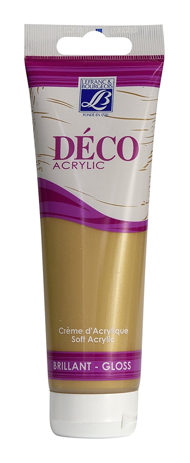 Lefranc & Bourgeois Shades Deco Matt Acrylic Cream GOLD - Al Masam Stationery LLC Main image