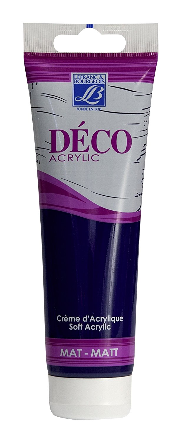 Lefranc & Bourgeois Shades Deco Matt Acrylic Cream INTENSE VIOLET - Al Masam Stationery LLC Main image