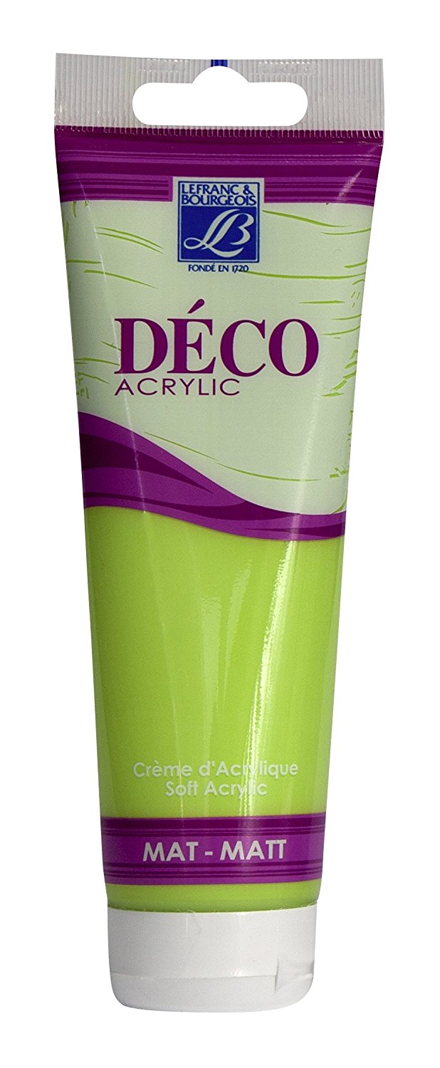 Lefranc & Bourgeois Shades Deco Matt Acrylic Cream LIME - Al Masam Stationery LLC Main image