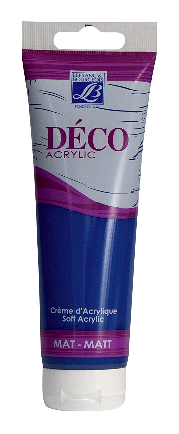 Lefranc & Bourgeois Shades Deco Matt Acrylic Cream NIGHT BLUE - Al Masam Stationery LLC Main image