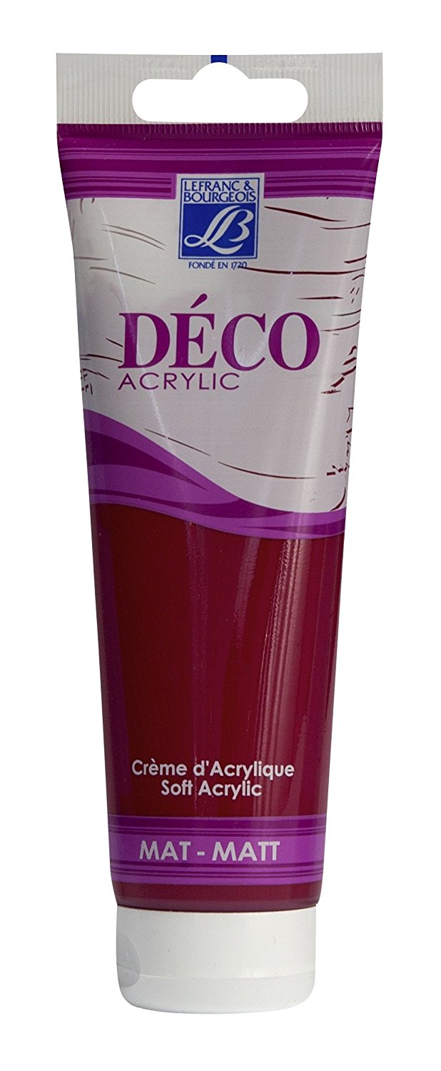 Lefranc & Bourgeois Shades Deco Matt Acrylic Cream PASSION RED - Al Masam Stationery LLC Main image