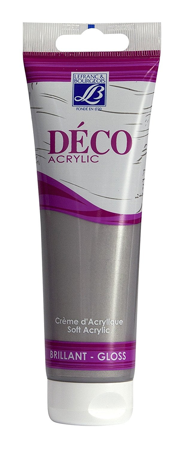 Lefranc & Bourgeois Shades Deco Matt Acrylic Cream SILVER - Al Masam Stationery LLC Main image