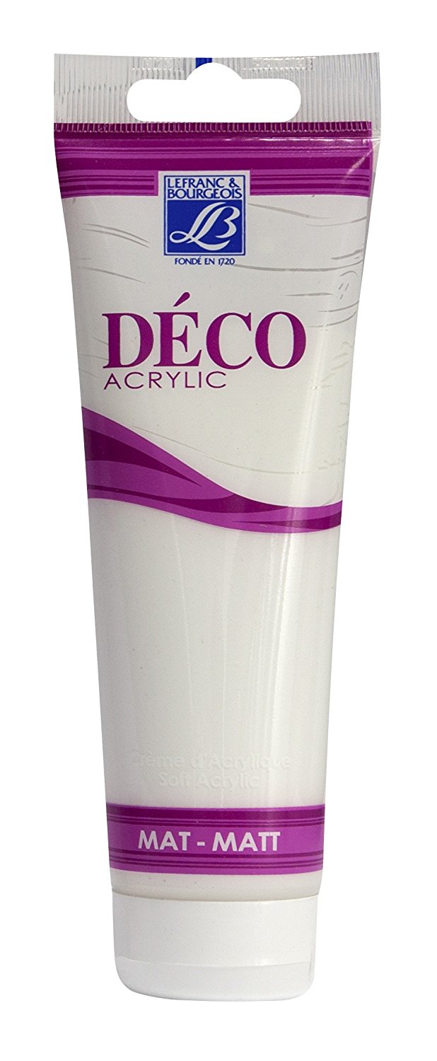 Lefranc & Bourgeois Shades Deco Matt Acrylic Cream SNOW WHITE - Al Masam Stationery LLC Main image