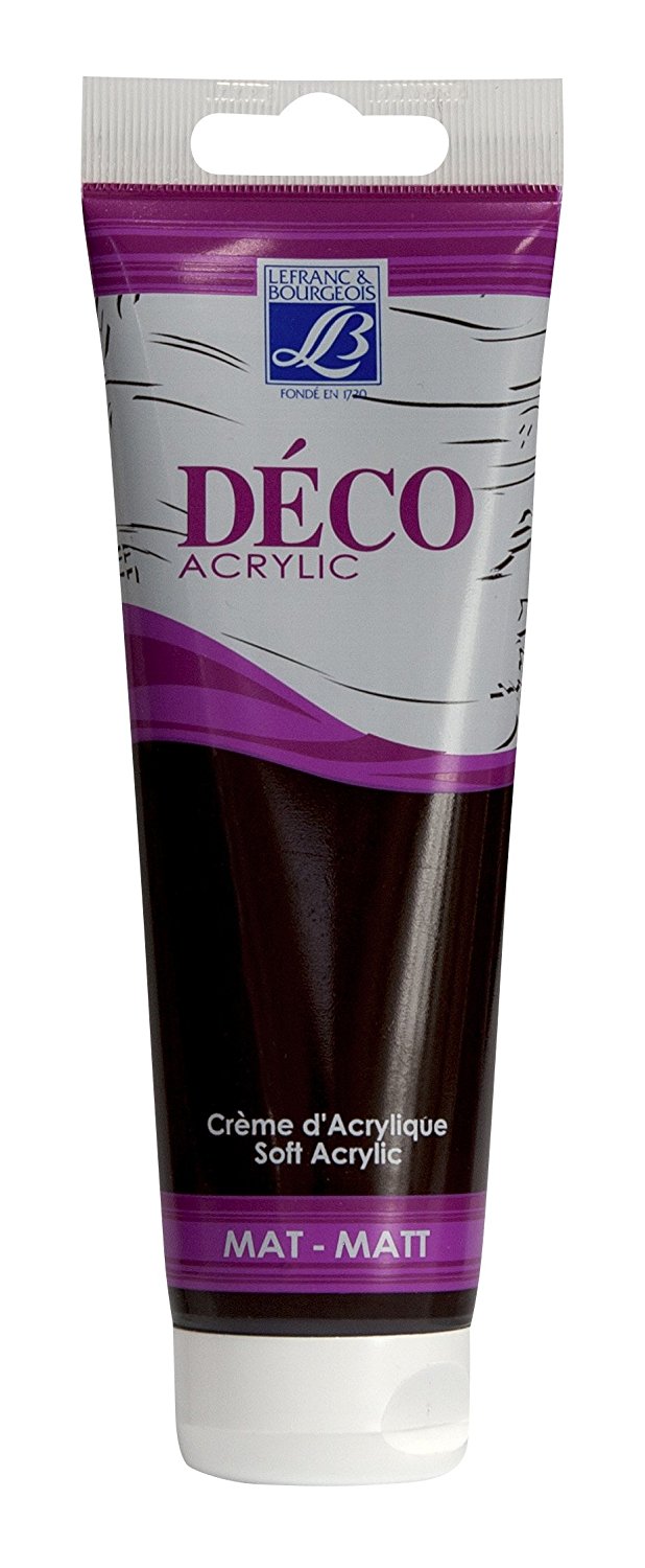 Lefranc & Bourgeois Shades Deco Matt Acrylic Cream STORM BROWN - Al Masam Stationery LLC Main image