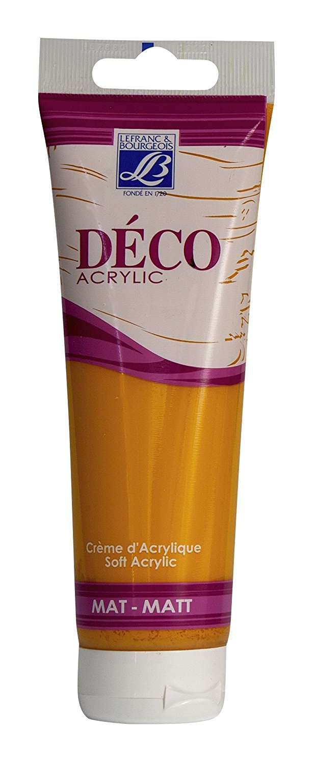 Lefranc & Bourgeois Shades Deco Matt Acrylic Cream SUNFLOWER - Al Masam Stationery LLC Main image