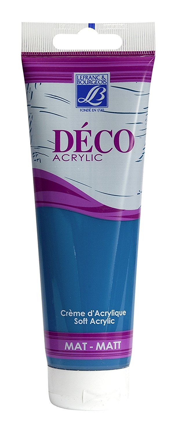 Lefranc & Bourgeois Shades Deco Matt Acrylic Cream TURQUOISE - Al Masam Stationery LLC Main image