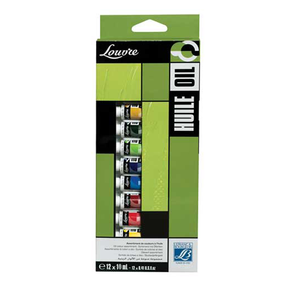 Lefranc & Bourgeois Studio Oil Colors Set of 12*10ml tubes - Al Masam Stationery LLC Main image