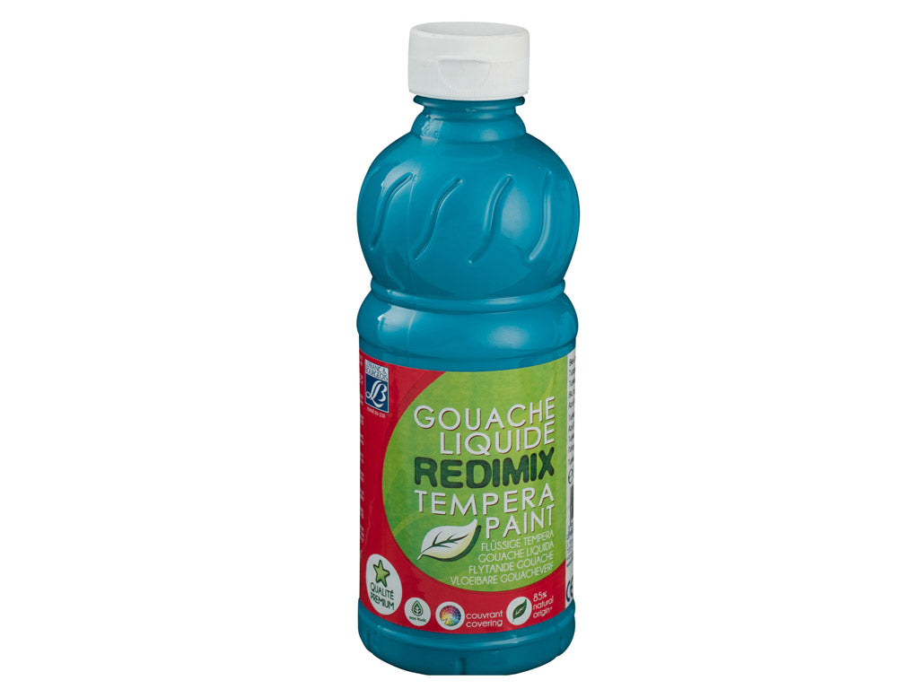 Lefranc & Bourgeois Gouache Liquide Redimix Turquoise Blue - Al Masam Stationery LLC Main image