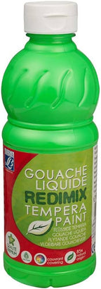 Redimix Tempera Paint 500ml FLUO GREEN - Al Masam Stationery LLC