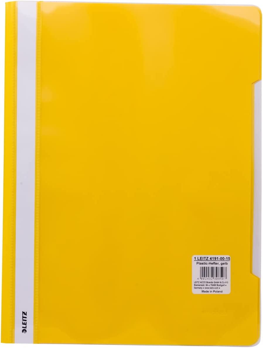 Yellow Project Files LEITZ A4 Project File Yellow – Al Masam Stationery LLC