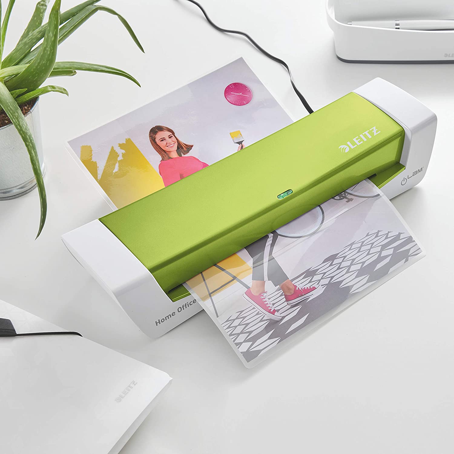 LEITZ LAMINATOR A4 H/O GREEN - Al Masam Stationery LLC Main image