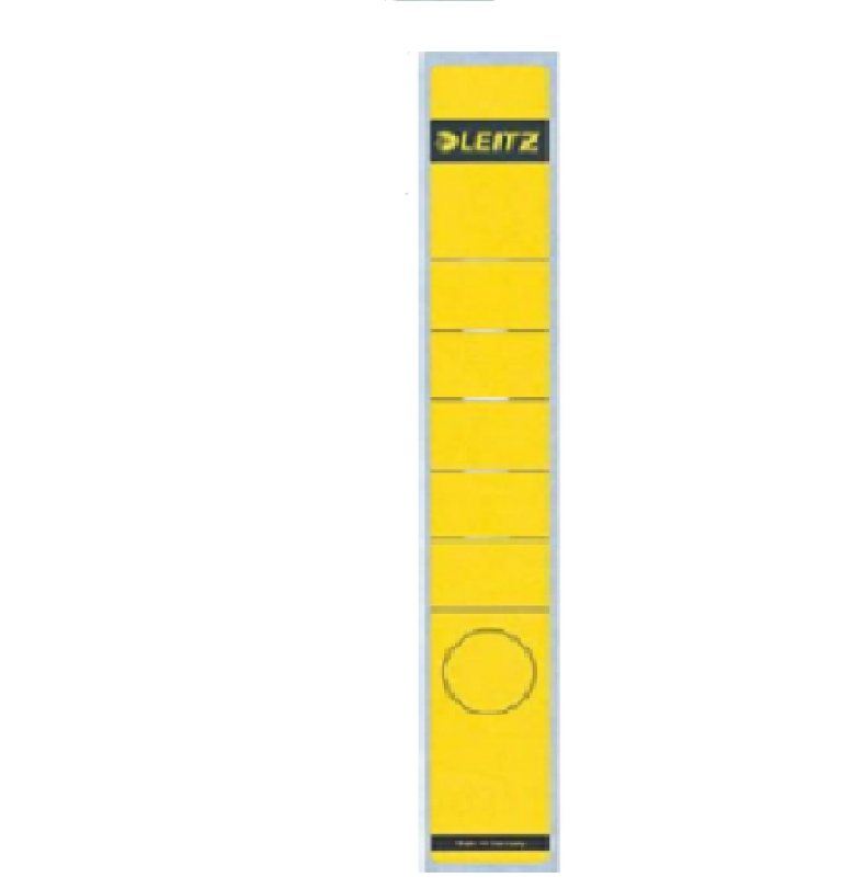 Leitz SPINE LABEL-YELLOW-LONG-NARROW - Al Masam Stationery LLC Main image