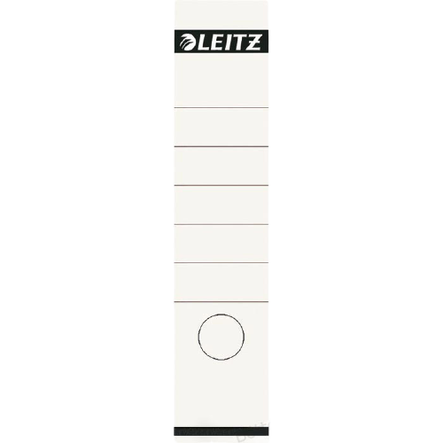 Leitz Spine Labels Broad Long White - Al Masam Stationery LLC Main image