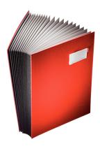 LEITZ SIGNATURE BOOK 20 COMP RED COL - Al Masam Stationery LLC
