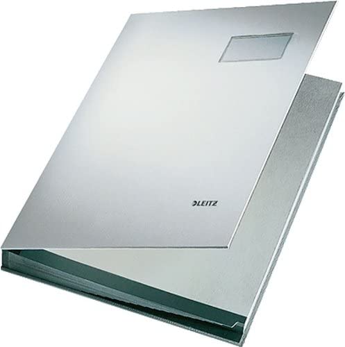 LEITZ Signature Book 20 compartment Grey - Al Masam Stationery LLC Main image