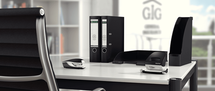 LEITZ NEXXT SERIES SMALL STAPLER BLACK BOX - Al Masam Stationery LLC