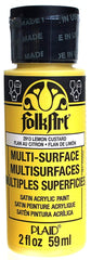 Folkart Multi-Surface Paint - Lemon Custard - Al Masam Stationery LLC