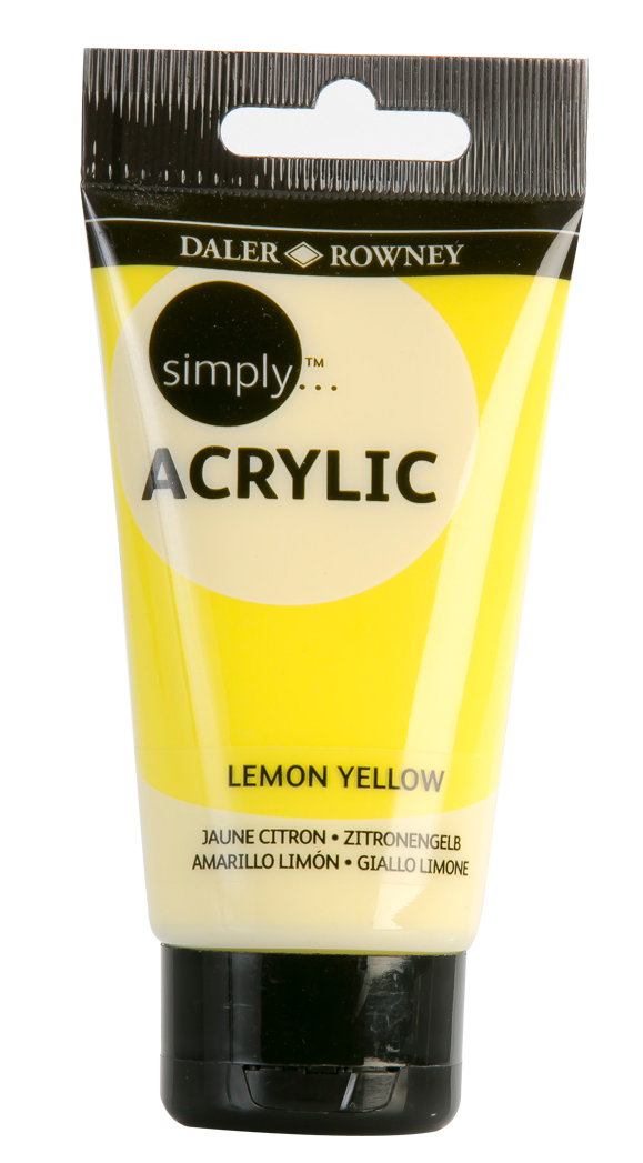 Daler Rowney Simply Acrylic Color LEMON YELLOW - Al Masam Stationery LLC