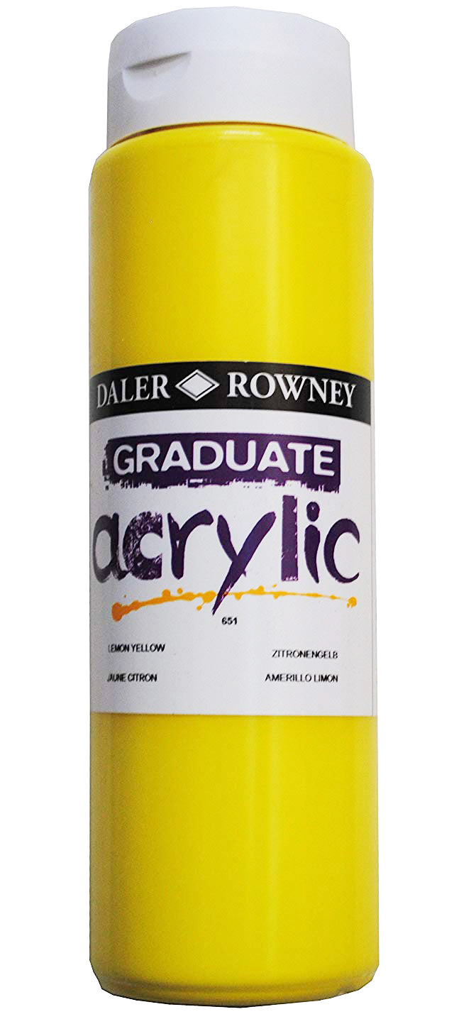 Daler Rowney Graduate Acrylic Color LEMON YELLOW - Al Masam Stationery LLC