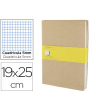 Moleskine Cashier Squared Extra Large Size Set of 3 kraft Brown - Al Masam Stationery LLC