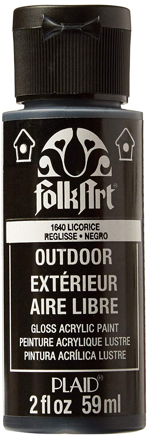 Folkart Outdoor Brush On - Licorice 2 Oz. - Al Masam Stationery LLC