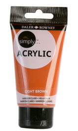 Daler Rowney Simply Acrylic Color LIGHT BROWN - Al Masam Stationery LLC