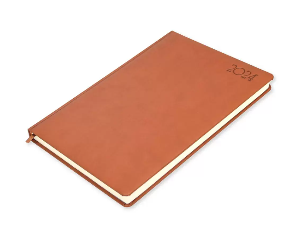 FIS A5 Diary 2024 (Russian/English) Brown - Al Masam Stationery LLC