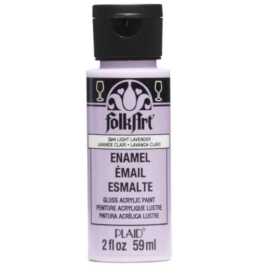 Folkart Enamel Gloss Acrylic Paints Light Lavender - Al Masam Stationery LLC
