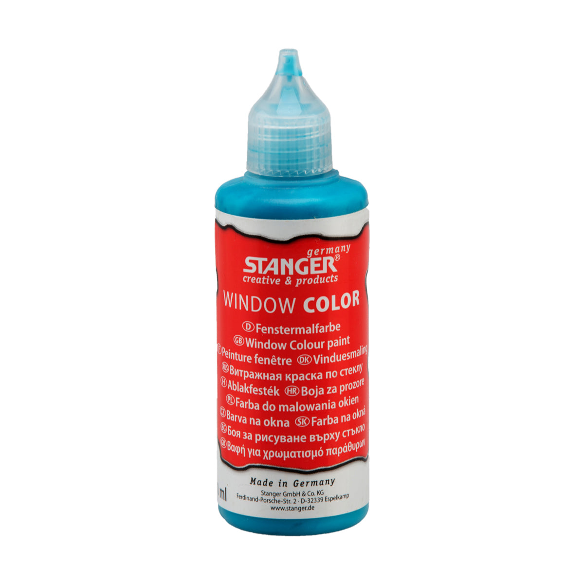STANGER Window Colour paint 80, ml LIGHT TURQUOISE - Al Masam Stationery LLC