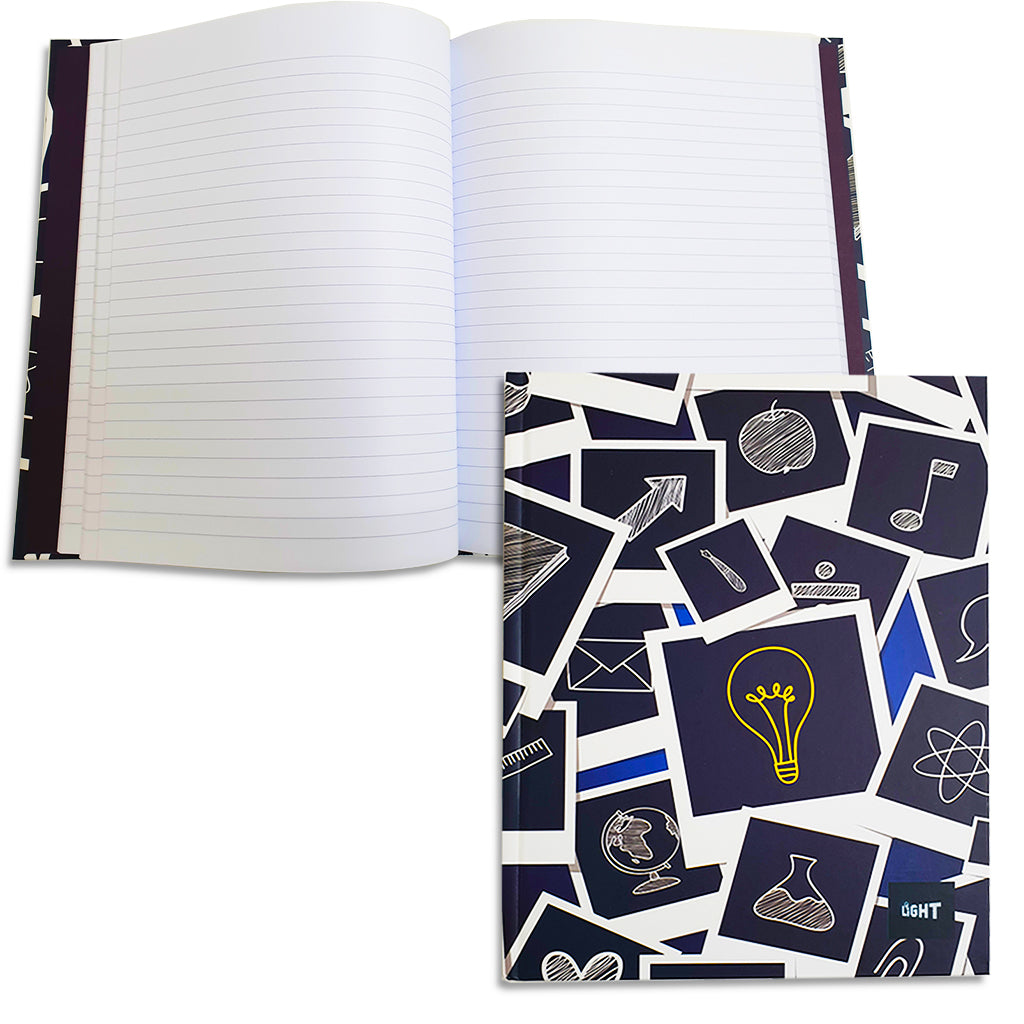LIGHT® HARD COVER NOTEBOOK SINGLE LINE - Model 1 - Al Masam Stationery LLC