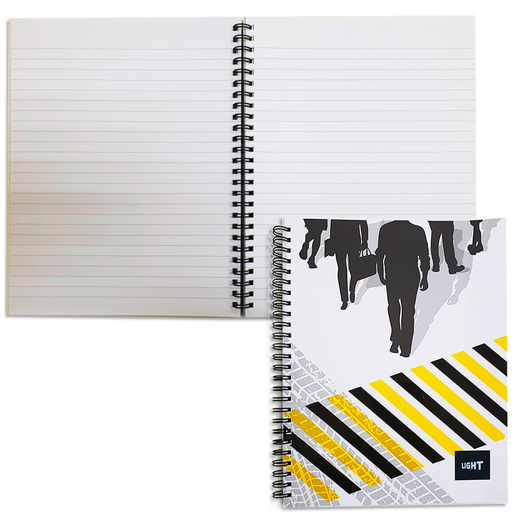 LIGHT® SPIRAL SOFT COVER NOTEBOOK, 9X7INCH 100SHEETS - Al Masam Stationery LLC