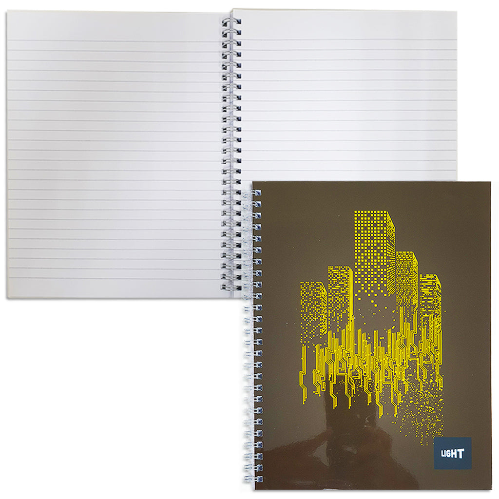 LIGHT® SPIRAL SOFT COVER NOTEBOOK  9x7 - MODEL 2 - Al Masam Stationery LLC