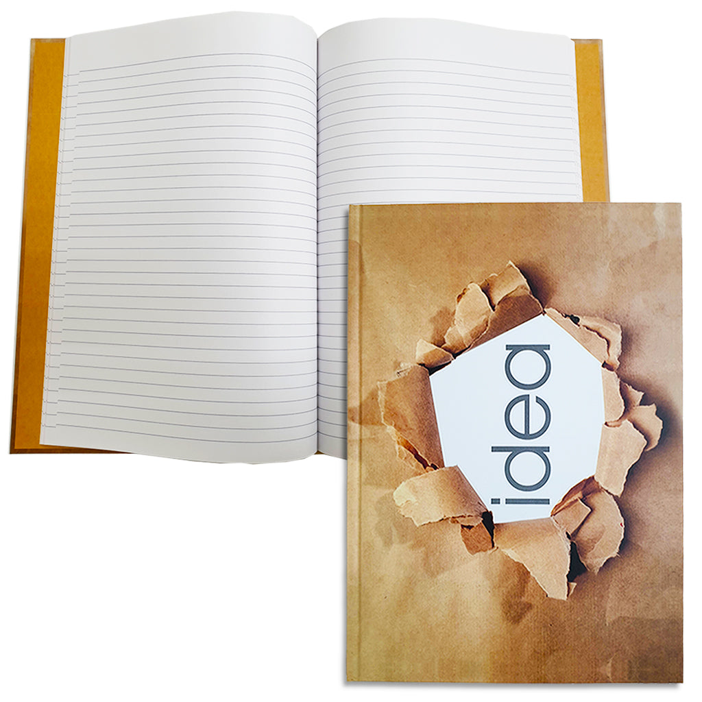 LIGHT HARD COVER NOTE BOOK 100 SHEETS. SIZE : A4 - Al Masam Stationery LLC