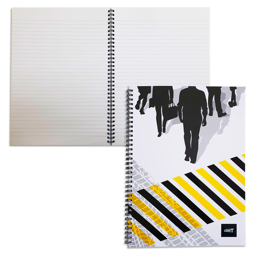 LIGHT® SPIRAL SOFT COVER NOTEBOOK A4, 100SHEETS - Al Masam Stationery LLC