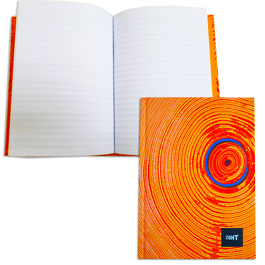 LIGHT® HARD COVER NOTEBOOK SINGLE LINE,A5 SIZE,100 SHEETS - Al Masam Stationery LLC