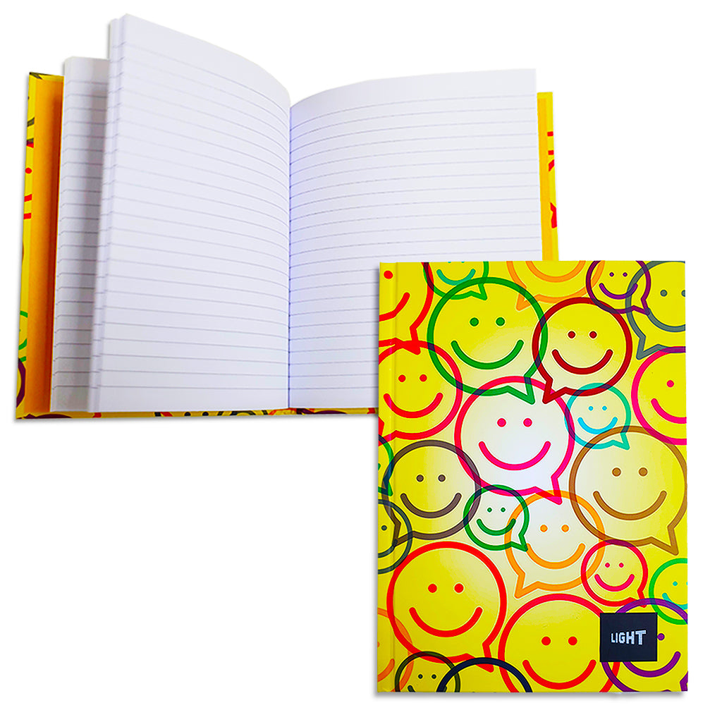 LIGHT® HARD COVER NOTEBOOK SINGLE LINE, A5 - MODEL 1 - Al Masam Stationery LLC