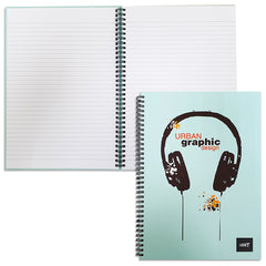 LIGHT® SPIRAL HARD COVER NOTEBOOK,A4, 100SHEETS - Al Masam Stationery LLC